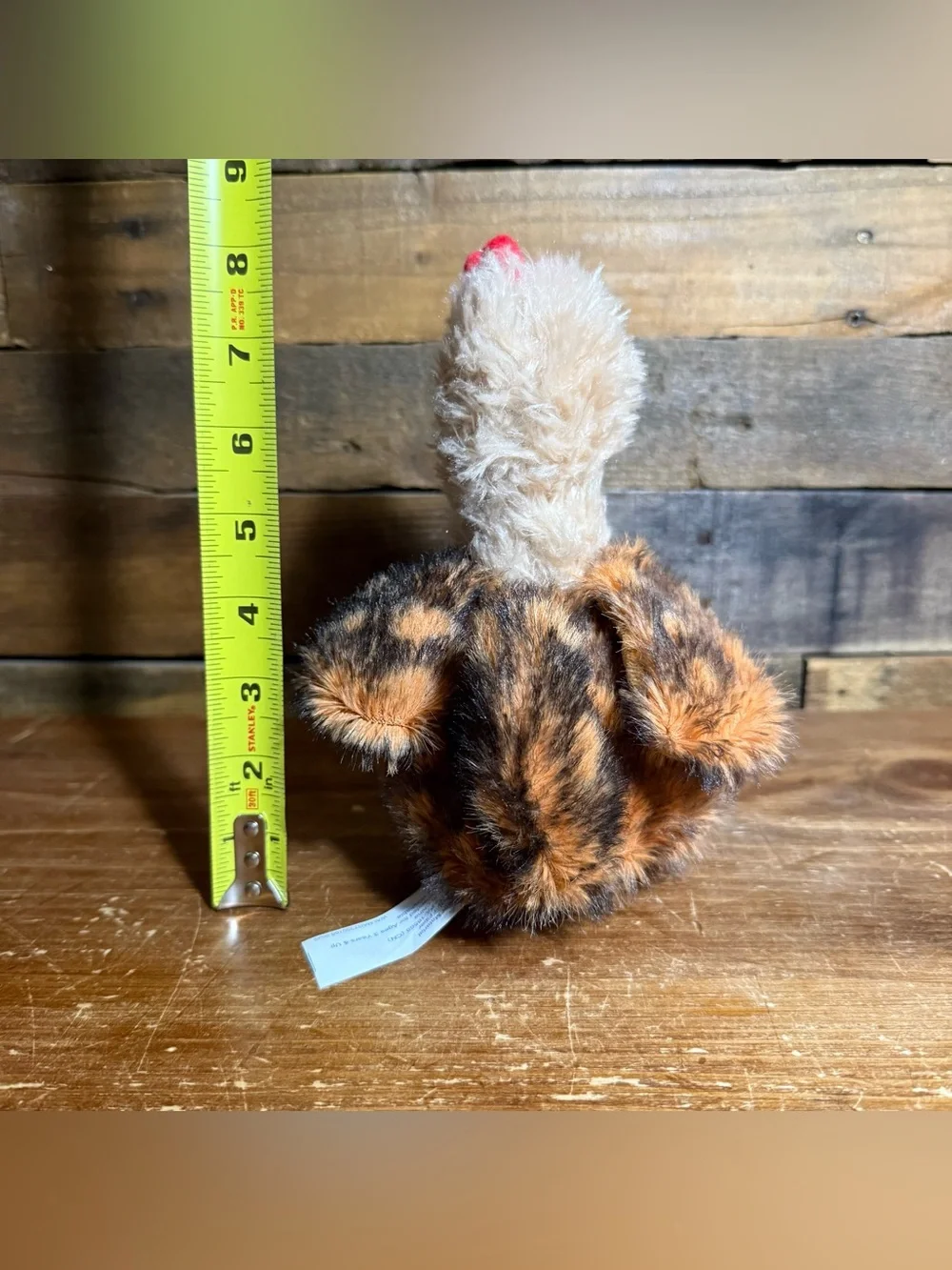 8” Plush Spotted Chicken‎ Stuffed Animal